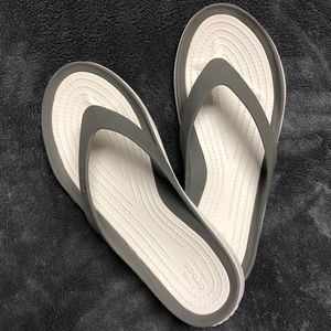 CROCS FlipFlops, Gray/White, 8